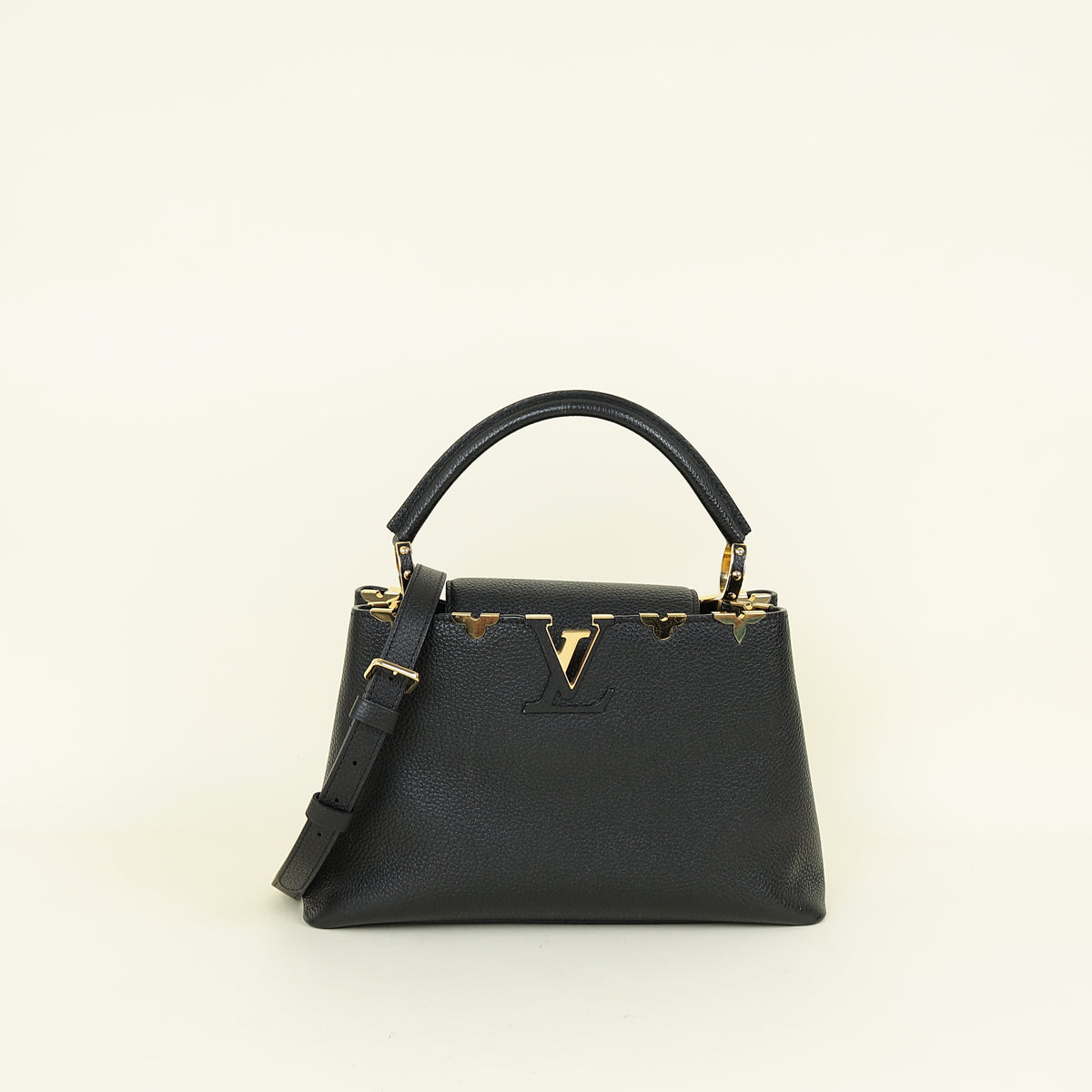 Louis Vuitton Black Capucines Flower Edges MM Bag