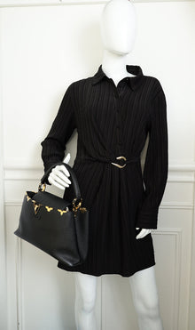 Louis Vuitton Black Capucines Flower Edges MM Bag