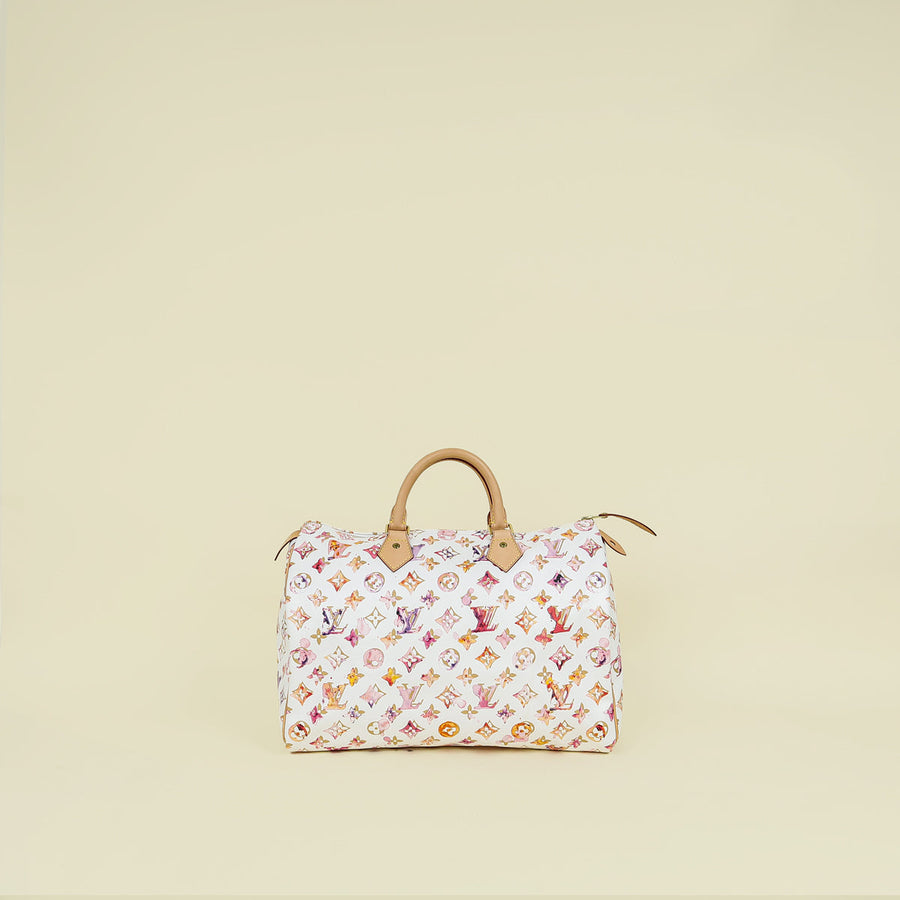 Louis Vuitton L.E Speedy 35 Monogram Richard Prince Watercolor Bag