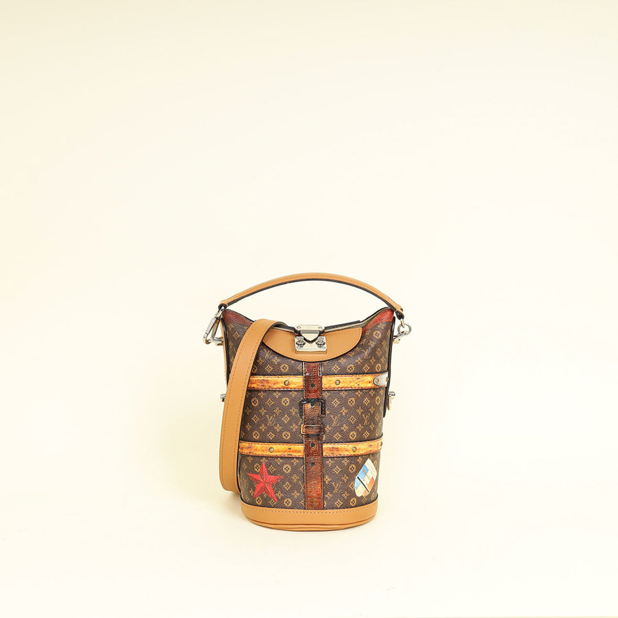 Louis Vuitton Monogram Tan Transformed Monogram Time Trunk Duffle Bag