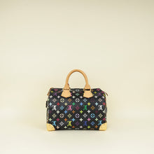 Louis Vuitton Monogram Black Multicolor Speedy 30 Bag