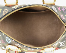 Louis Vuitton Monogram Black Multicolor Speedy 30 Bag