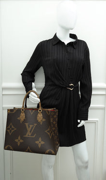 Louis Vuitton Monogram Reverse Onthego MM Bag