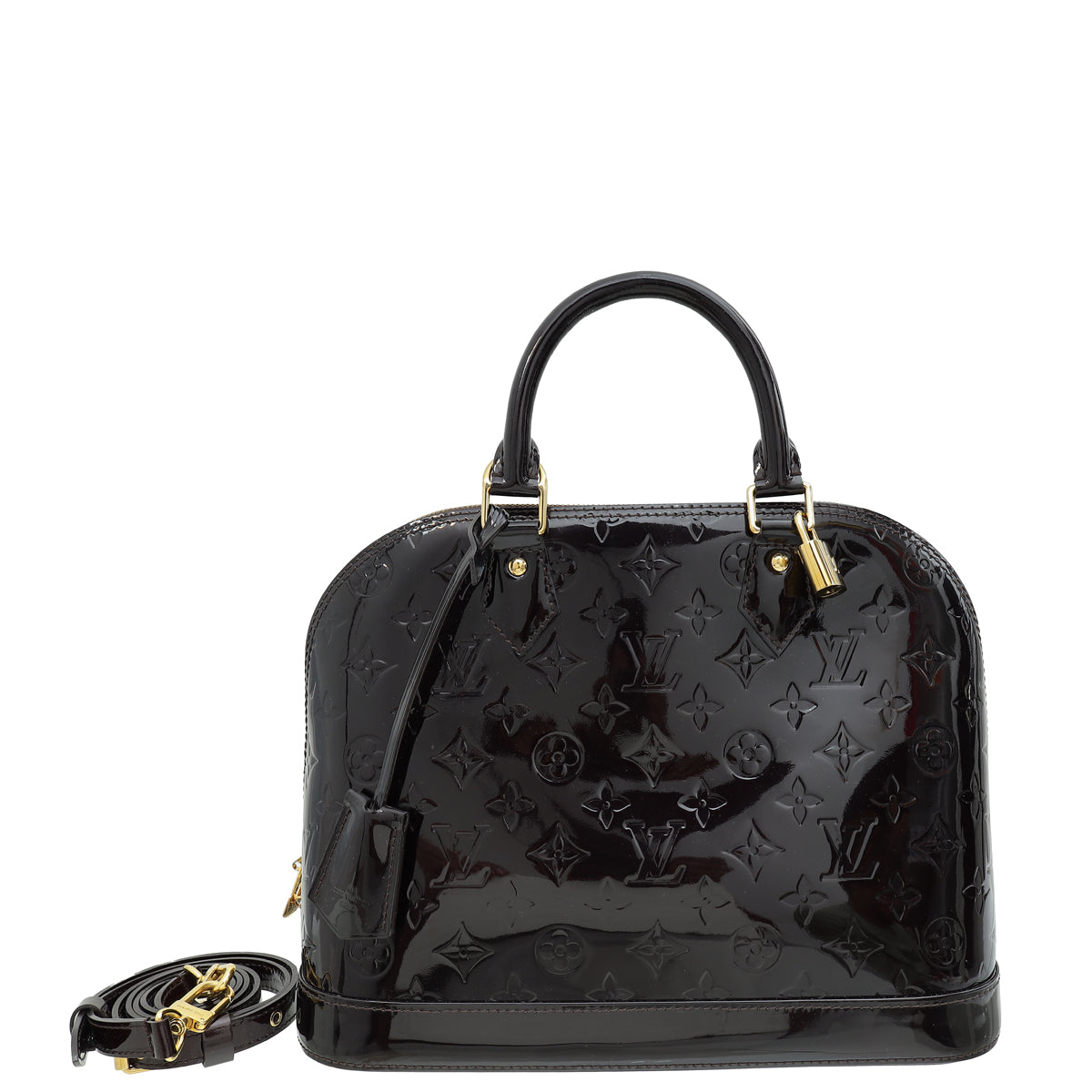 Louis Vuitton Amarante Monogram Vernis Alma PM Bag