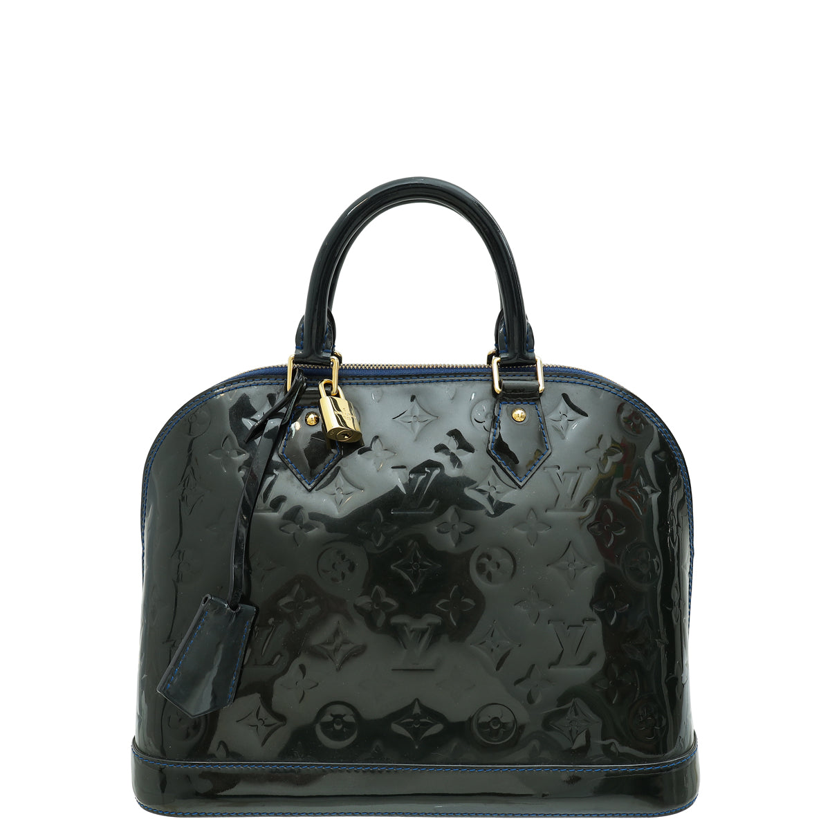 Louis Vuitton Grand Bleu Monogram Vernis Alma PM Bag