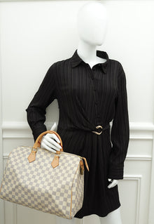 Louis Vuitton Damier Azur Speedy 35 Bag