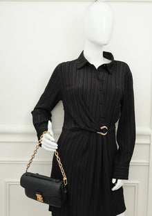 Louis Vuitton Black Monogram Empreinte Pochette Métis East West Bag