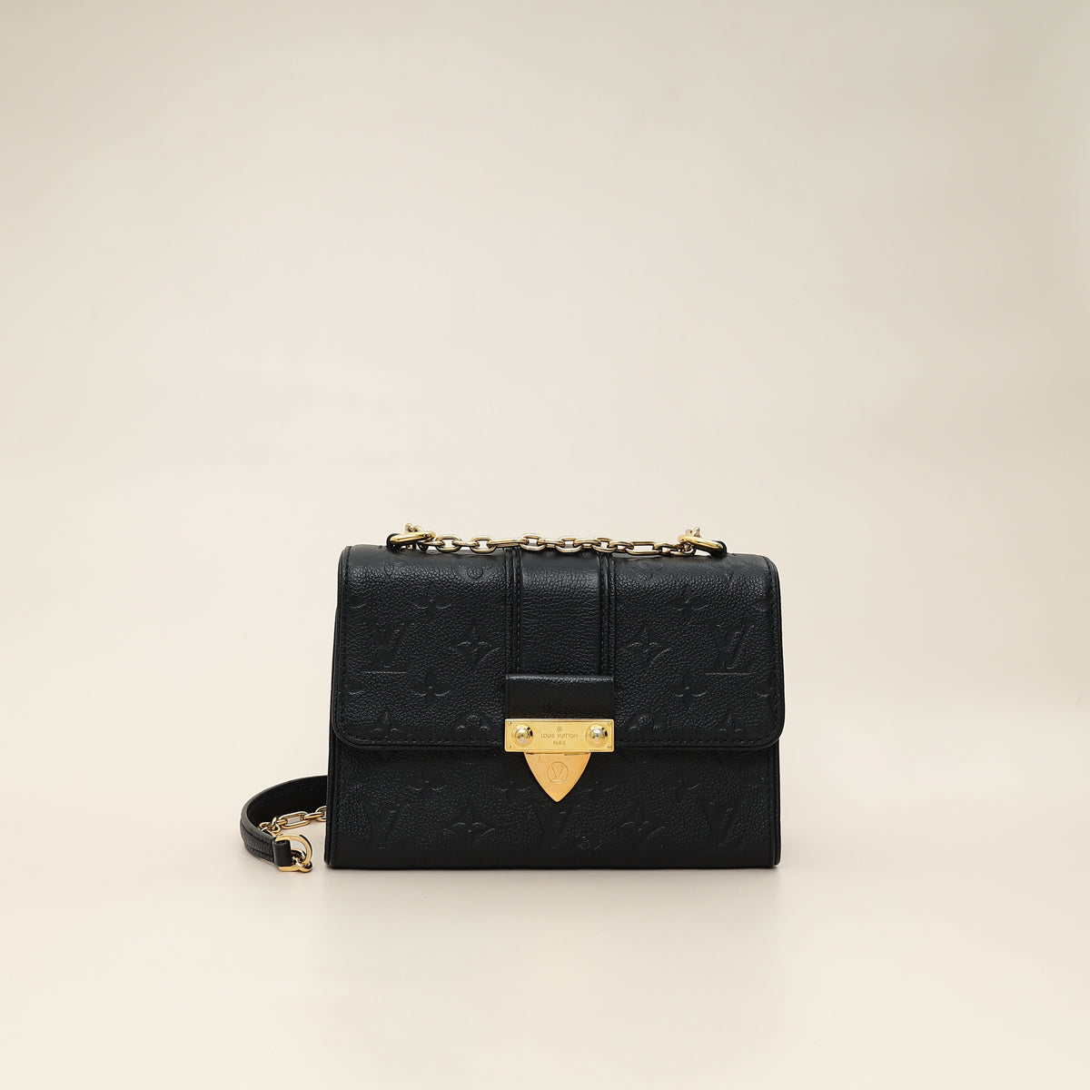 Louis Vuitton Black Monogram Empreinte Saint Sulpice BB Bag