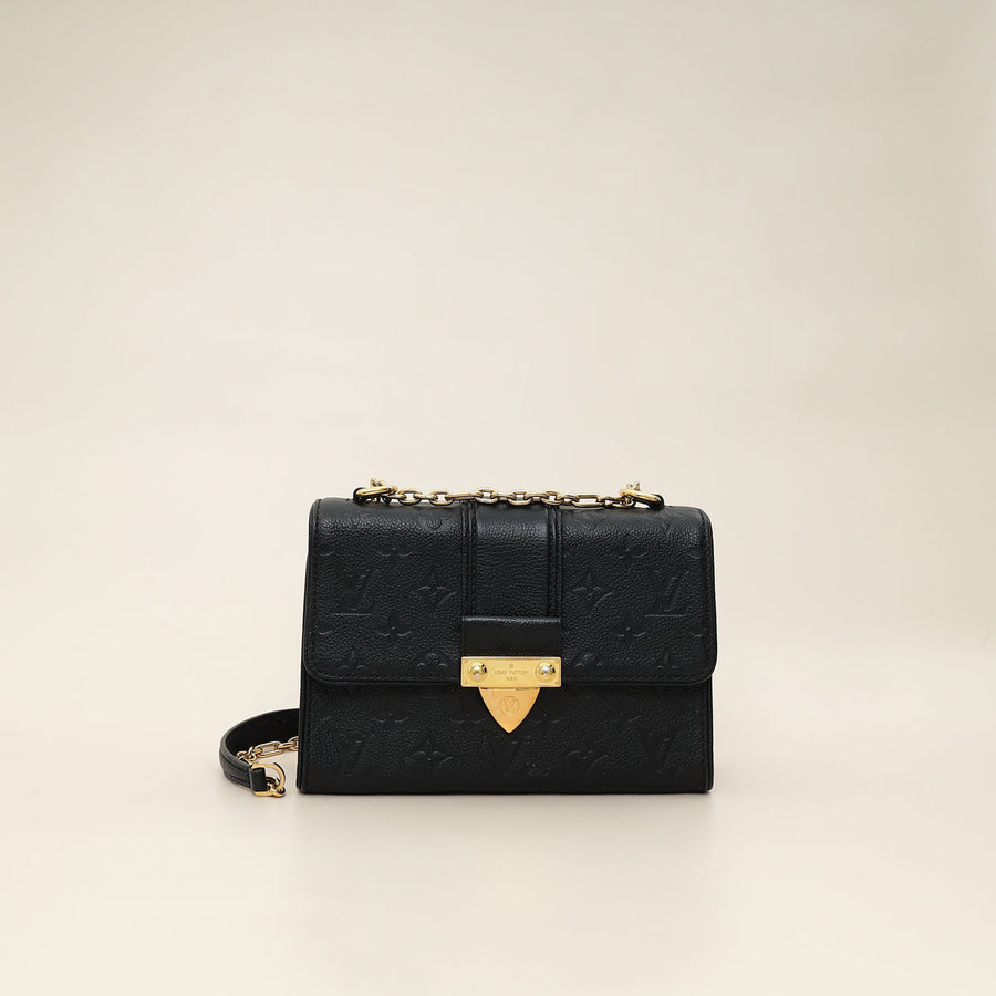 Louis Vuitton Black Monogram Empreinte Saint Sulpice BB Bag