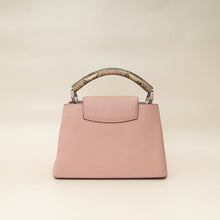 Louis Vuitton Rose Ballerine Capucines BB Python Handle Bag