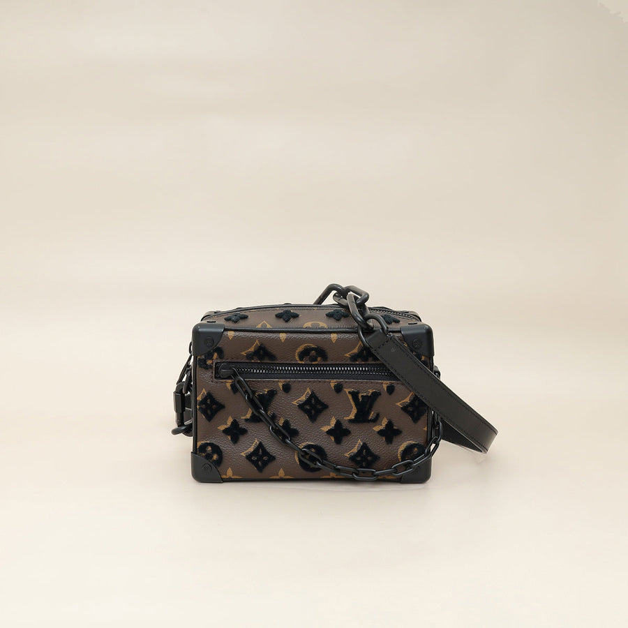 Louis Vuitton Monogram Black Tuffetage Mini Soft Trunk Bag