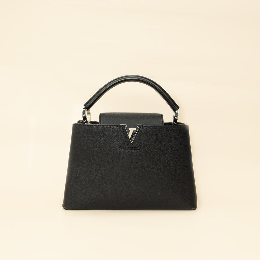 Louis Vuitton Black Capucines MM Bag