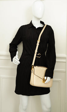 Louis Vuitton Creme Monogram Empreinte Pochette Metis Bag