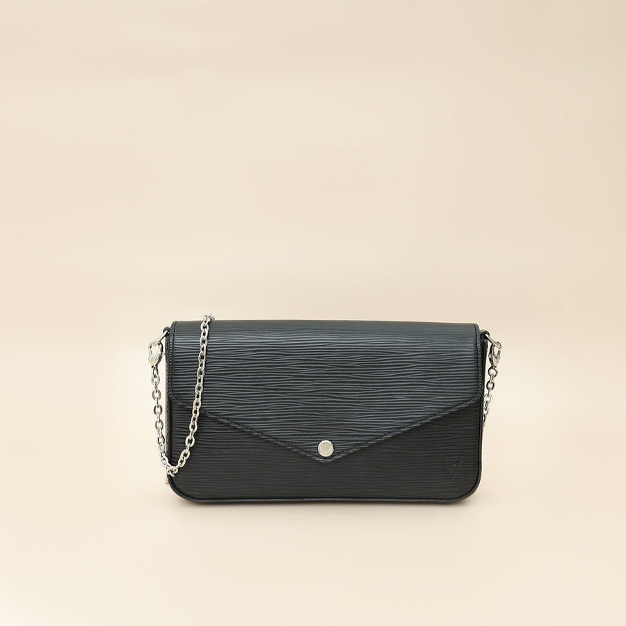 Louis Vuitton Noir Pochette Felicie Bag