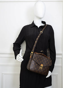 Louis Vuitton Brown Monogram Pochette Metis Bag