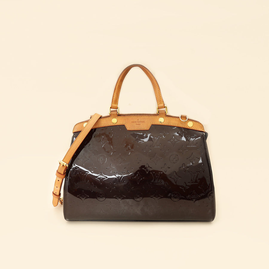 Louis Vuitton Amarante Monogram Vernis Brea MM Bag