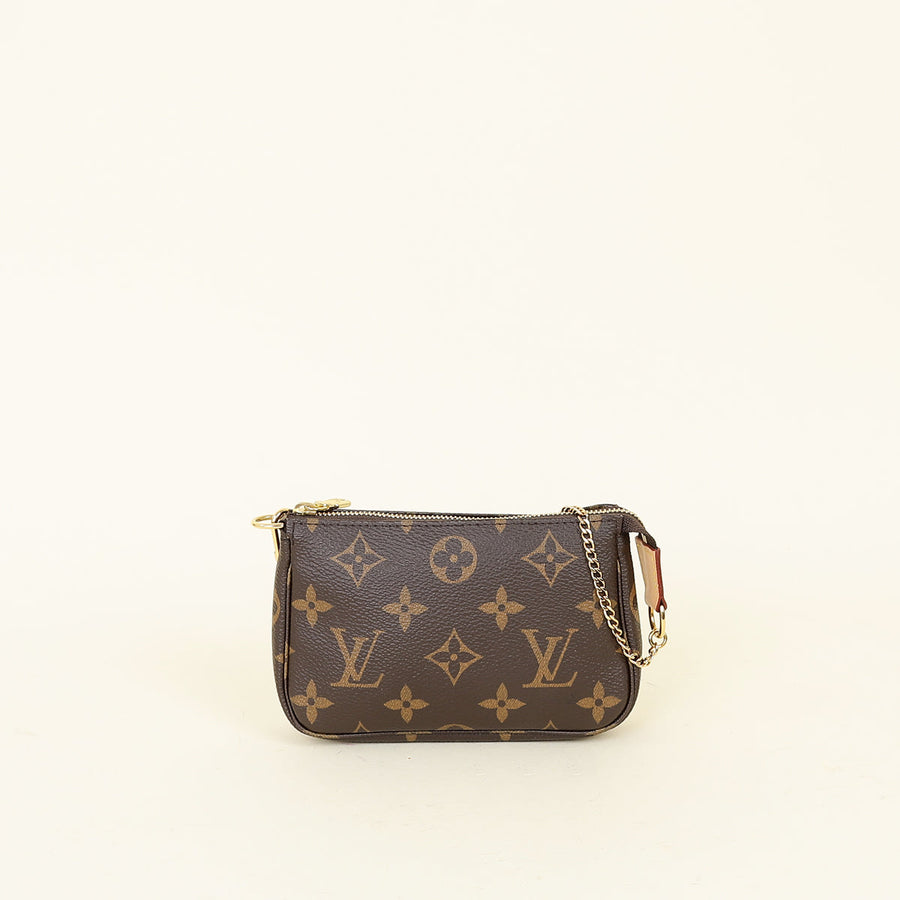 Louis Vuitton Brown Monogram Mini Pochette Accessoires