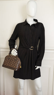 Louis Vuitton Damier Ebene Alma BB Bag W/ A.M Initials