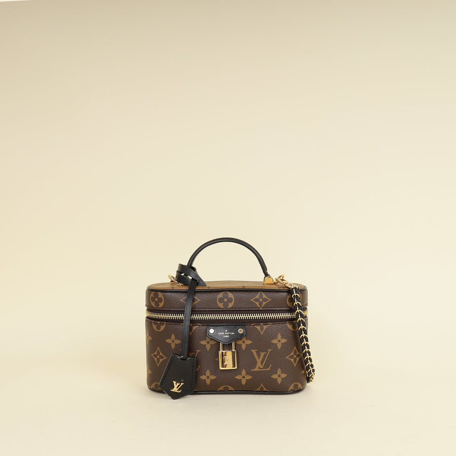 Louis Vuitton Bicolor Monogram/Reverse Vanity Chain Pouch