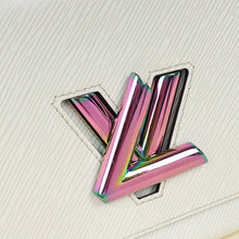 Louis Vuitton White Sky Holographice Twist MM Bag