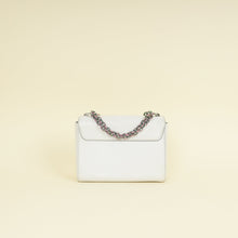 Louis Vuitton White Sky Holographice Twist MM Bag