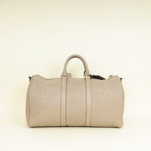 Louis Vuitton Tourterelle Monogram Emperinte Keepall Bandouliere 45 Bag