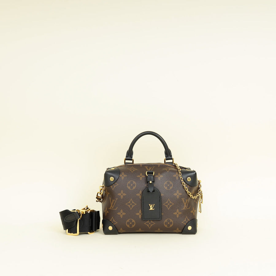 Louis Vuitton Monogram Black Petite Malle Souple Bag