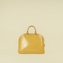 Louis Vuitton Jaune Passion Monogram Vernis Alma GM Bag