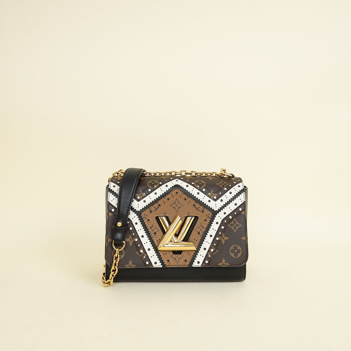 Louis Vuitton Veau Satin Monogram Twist MM Bag