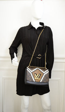 Louis Vuitton Veau Satin Monogram Twist MM Bag