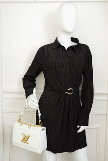 Louis Vuitton Optic White Twist MM Bag Chain Charm