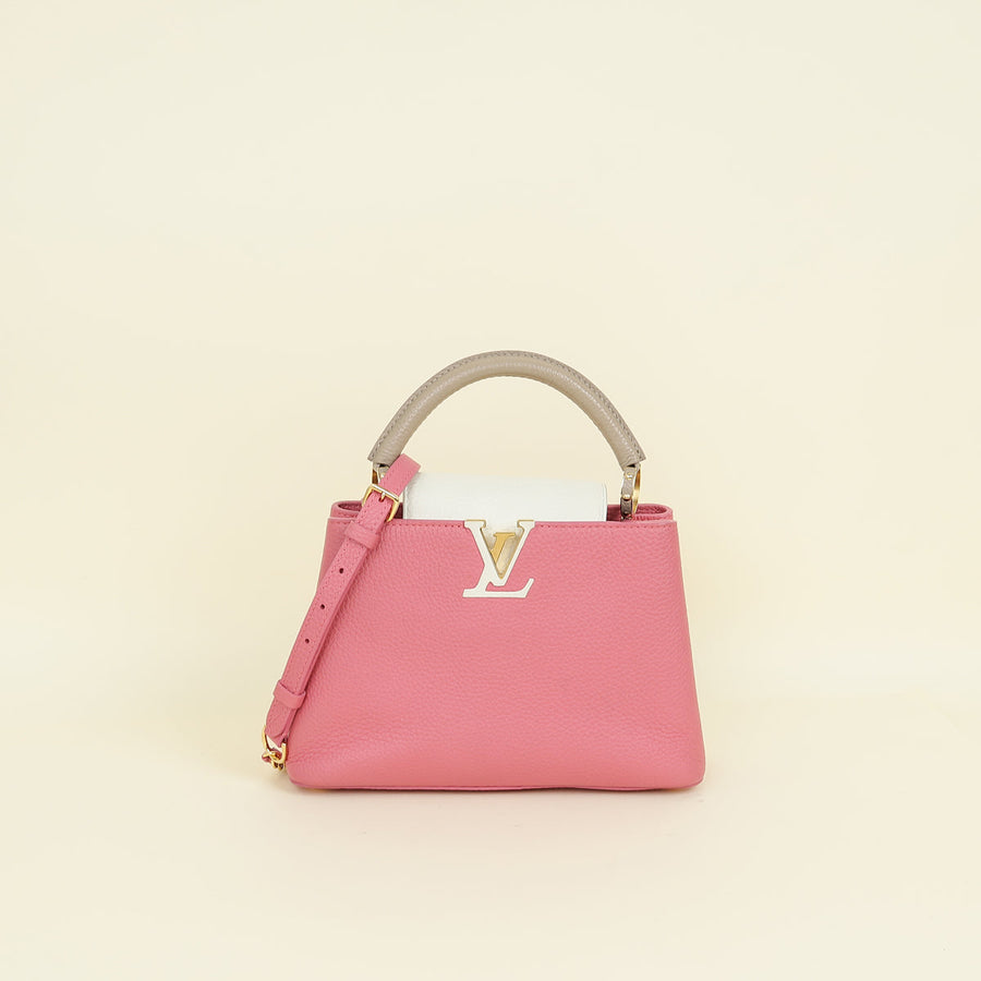 Louis Vuitton Tricolor Capucines BB Taurillon Leather Bag