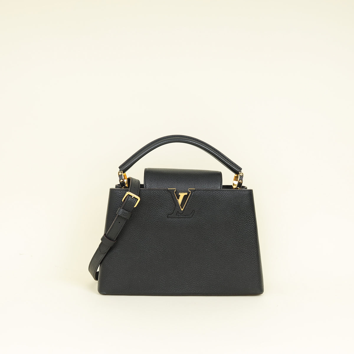 Louis Vuitton Black Capucines MM Bag