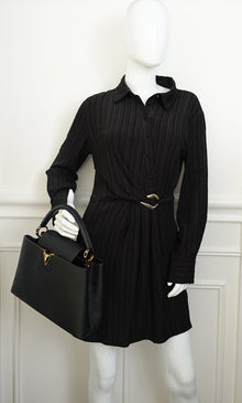 Louis Vuitton Black Capucines MM Bag