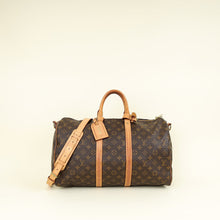 Louis Vuitton Brown Monogram Keepall Bandouliere 45 Bag