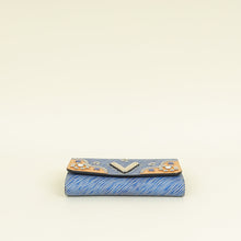 Louis Vuitton Blue Studded Twist Wallet On Chain