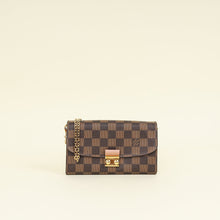 Louis Vuitton Damier Bicolor Croisette Chain Wallet
