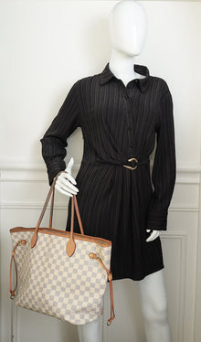 Louis Vuitton Damier Azur Neverfull MM Bag