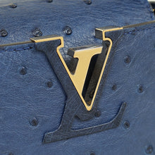 Louis Vuitton Indigo Ostrich Capucines Mini Bag