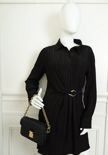 Louis Vuitton Black Monogram Empreinte Pochette Metis East West Bag