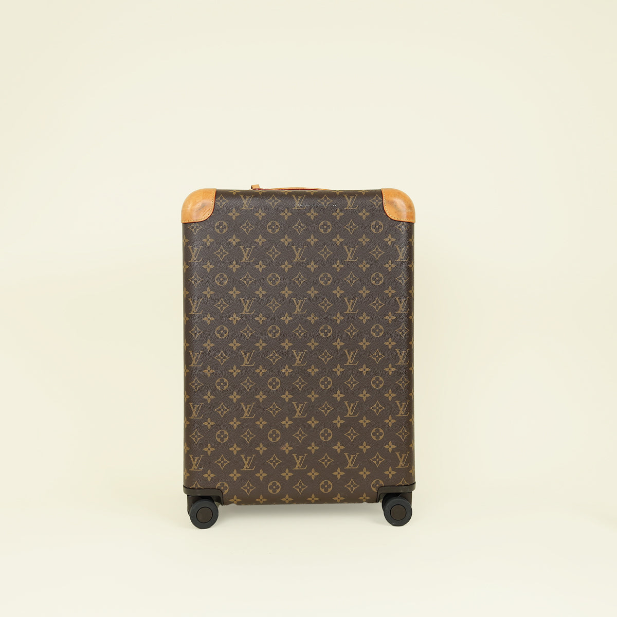 Louis Vuitton Monogram Macassar Horizon 55 Suitcase w/ initial AAA
