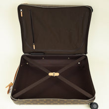 Louis Vuitton Monogram Macassar Horizon 55 Suitcase w/ initial AAA