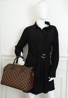Louis Vuitton Damier Ebene Speedy 30 Bag