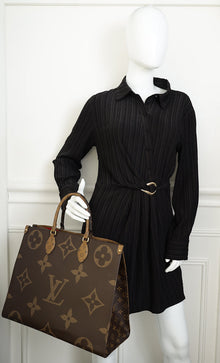 Louis Vuitton Monogram Reverse Balck Onthego GM Bag