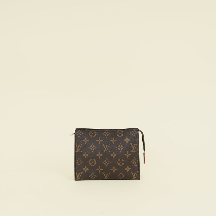 Louis Vuitton Brown Monogram Toiletry Pouch 19