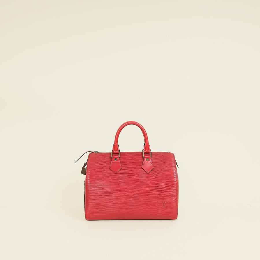 Louis Vuitton Rouge Speedy 25 Bag