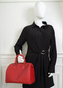 Louis Vuitton Rouge Speedy 25 Bag