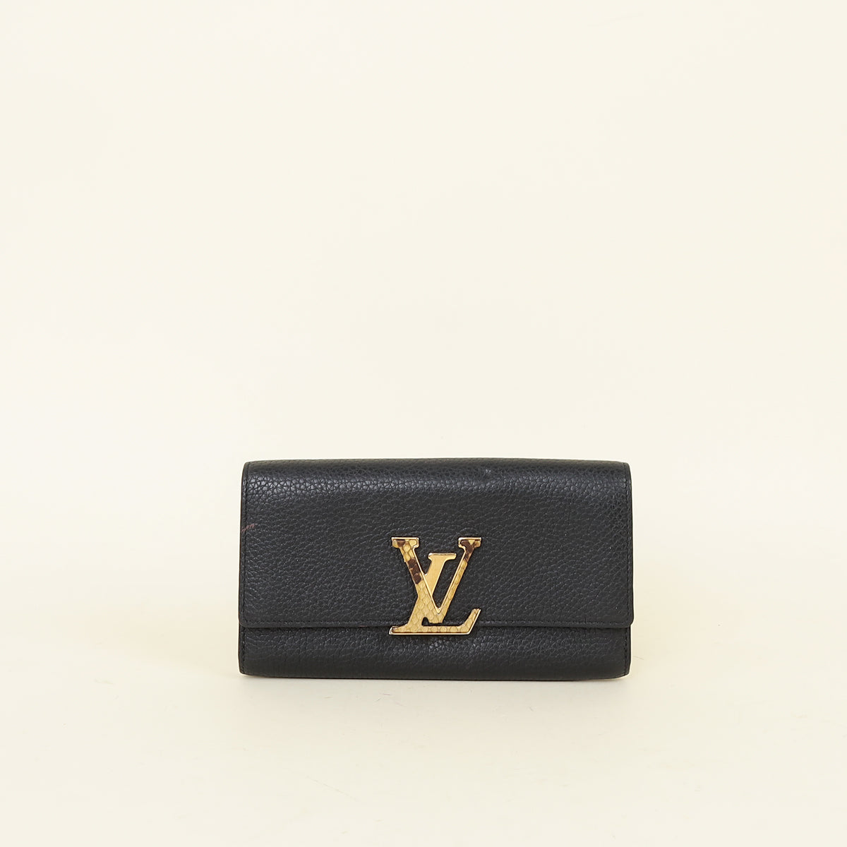 Louis Vuitton Black Capucines Wallet