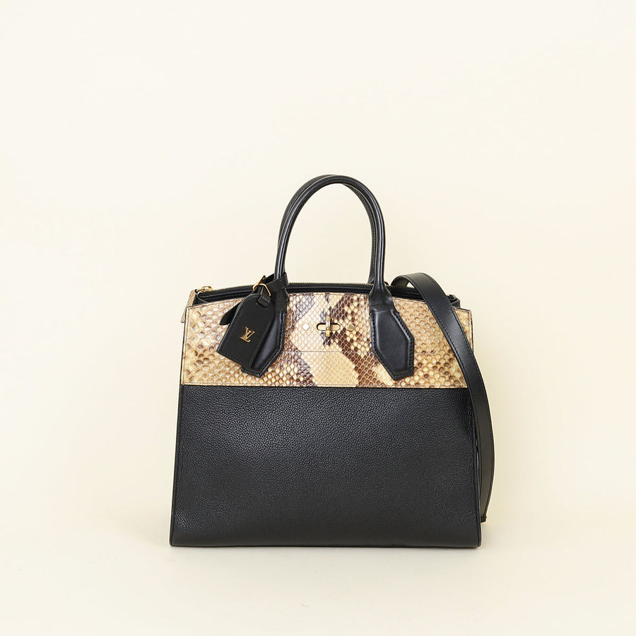 Louis Vuitton Noir City Steamer MM Bag