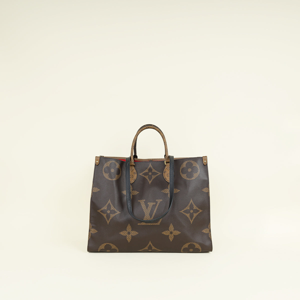 Louis Vuitton Black Monogram Reverse Onthego GM Bag